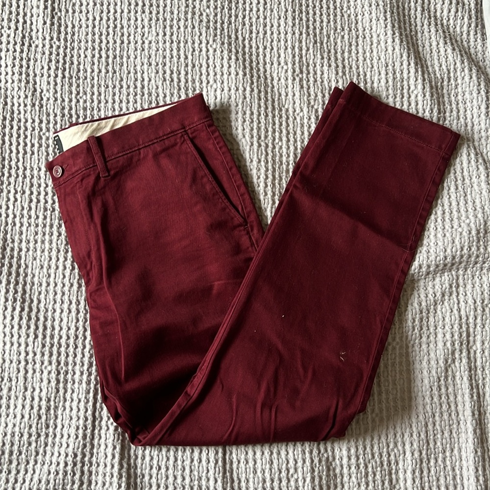 Men’s J Crew slim fit stretch chino khaki pants 34 x 30